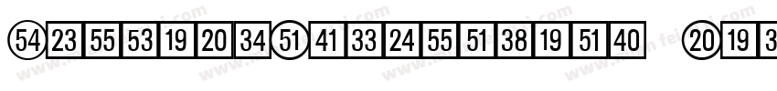 NumbersClaimcheck Regular字体转换